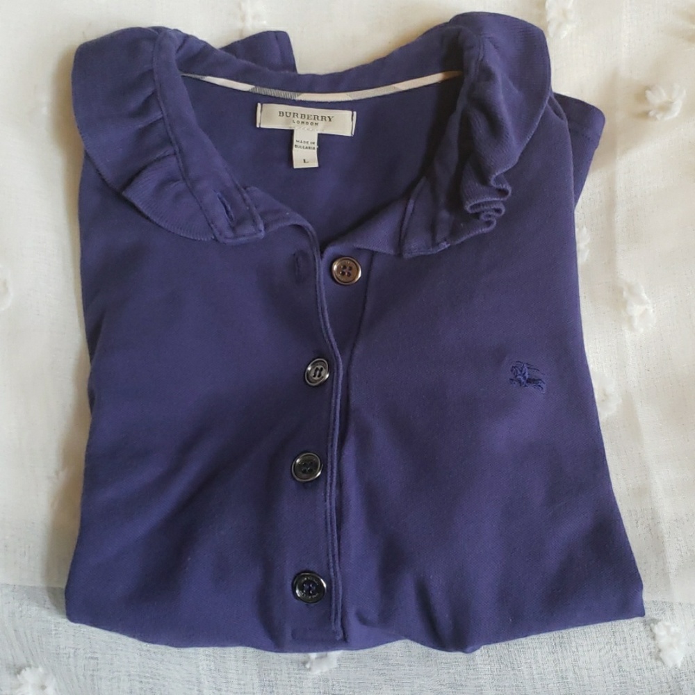 Burberry blue polo